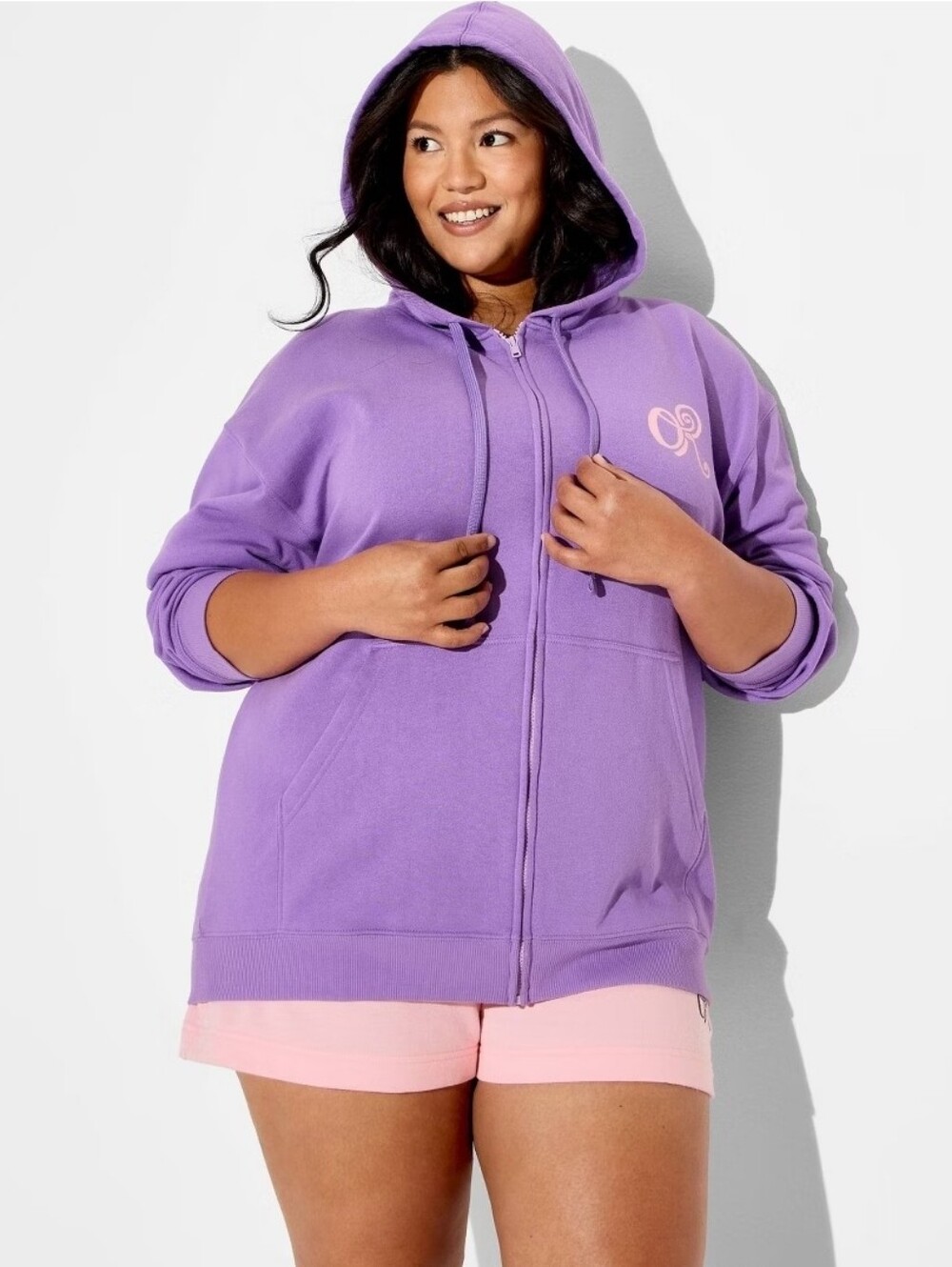 Olivia Rodrigo Hoodie Graphic Zip-Up Sweatshirt Purple